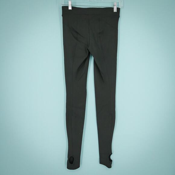 Vince Size XS Stirrup Ribbed Knit Pull On Stretch Dark Grey Gray Leggings Pants - Picture 2 of 7